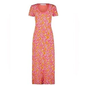 Mac Duggal Floral Scoopneck Knit Midi-Dress NWT | Sz M